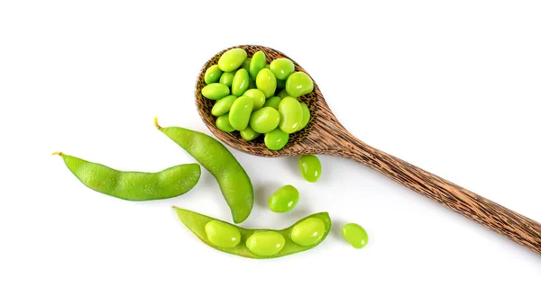 Edamame Beans Isolated White Background — Stock Photo, Image