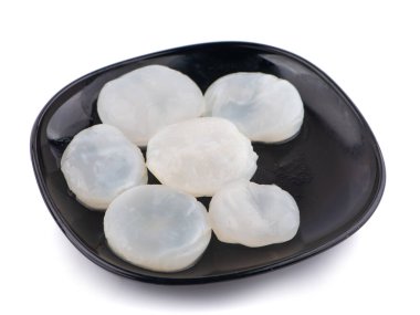 Palmira palmiyesi, Toddy palmiyesi veya beyaz arkaplanda izole edilmiş şeker palmiyesi