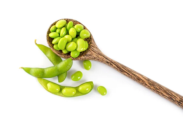 Edamame Beans Isolated White Background — Stock Photo, Image