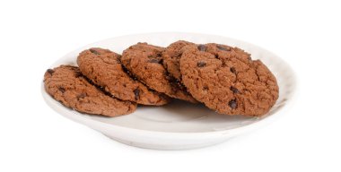 beyaz arkaplanda izole edilmiş çerez