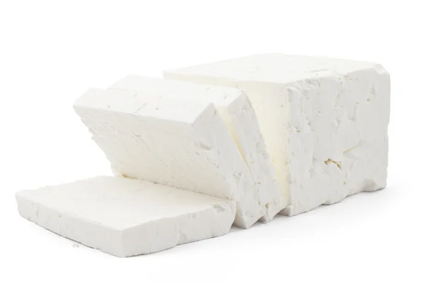 White cheese from cow milk — Stock Photo, Image