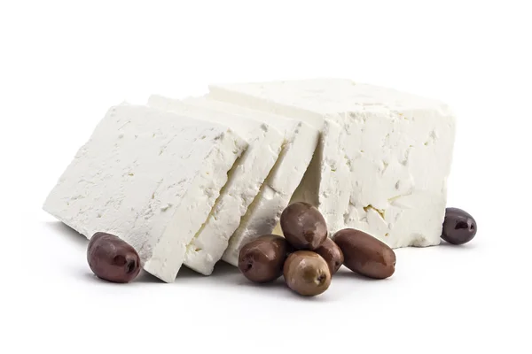 Білий сир з коров'ячого молока — стокове фото