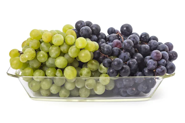 Rijp rood en groen druiven — Stockfoto