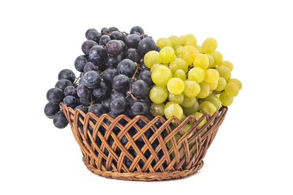 Uvas vermelhas e verdes maduras — Fotografia de Stock