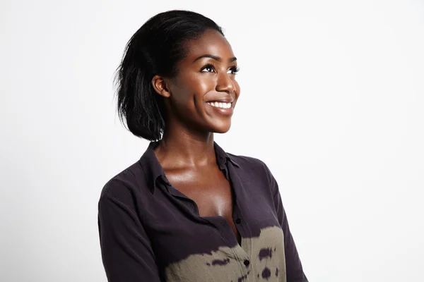 Smiling black woman — Stock Photo, Image