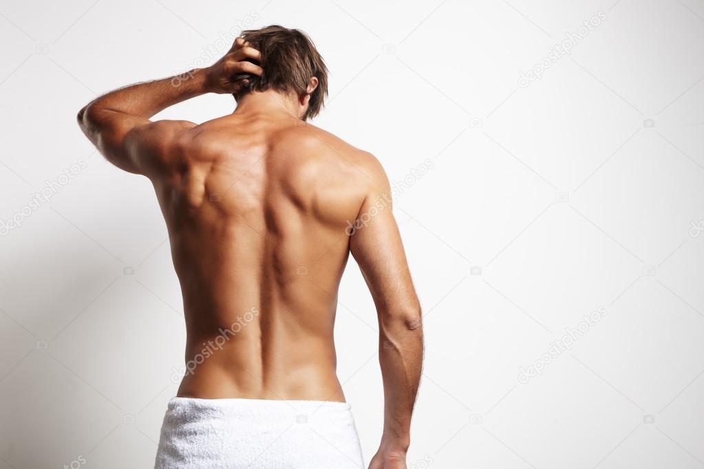 Man in towel