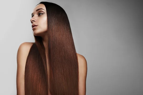 Woman with straight hair Stock Picture