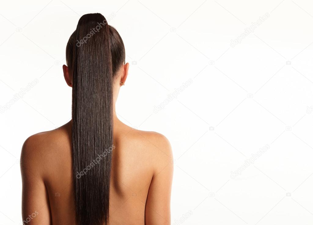 woman with pony tail