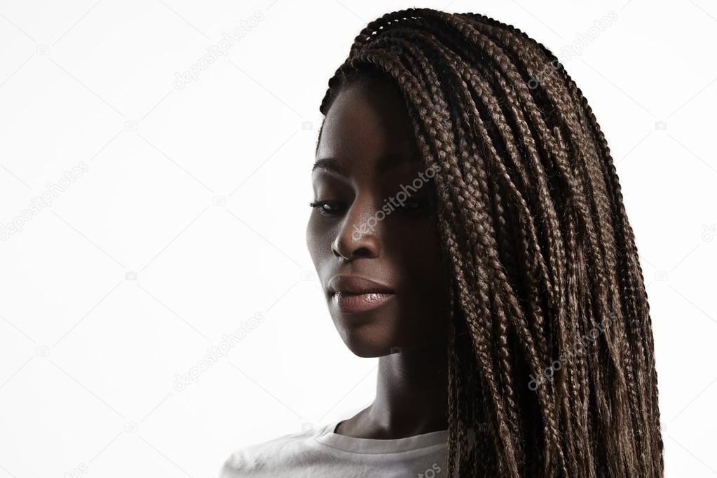 black woman with braids