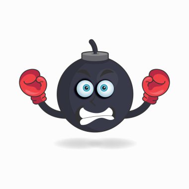 Bum maskotun boks kıyafeti..