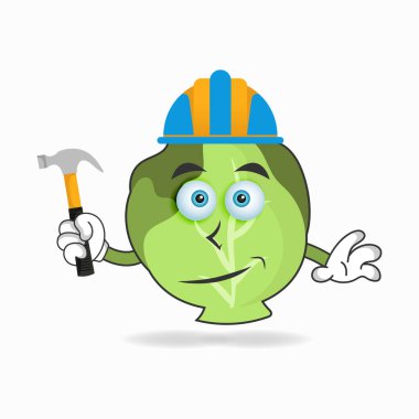 Lahana maskotu karakteri inşaatçı olur..