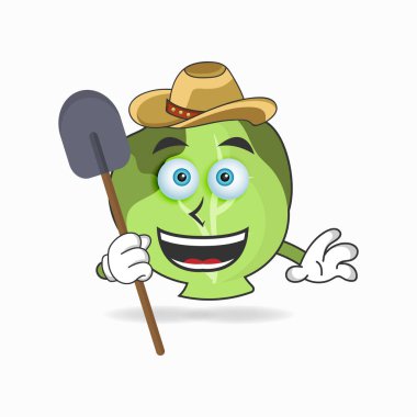 Lahana maskotu karakteri çiftçi oluyor..