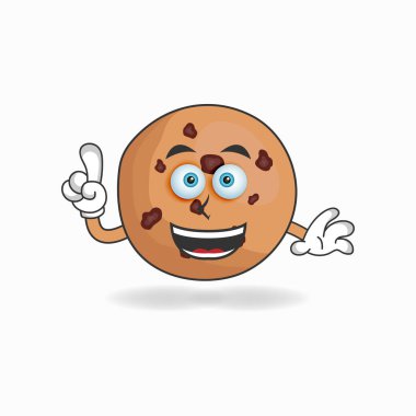 Gülümseyen yüzlü kurabiye maskotu karakteri.