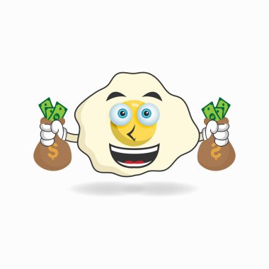 Yumurta maskotu karakterin elinde para var..