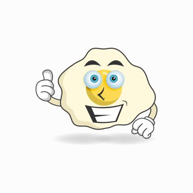 Gülümseyen yüzlü yumurta maskotu karakteri.