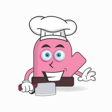 Eldiven maskotu karakteri aşçı olur..