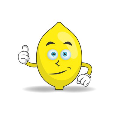 Başparmakları havada limon maskotu karakteri.