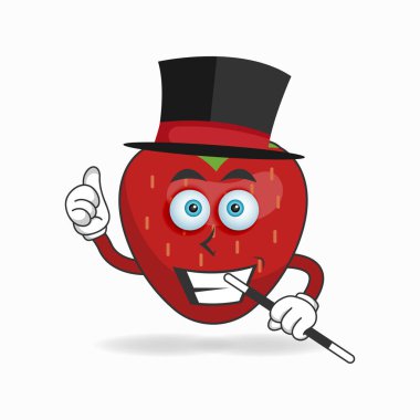 Çilek maskotu karakteri sihirbaz olur..