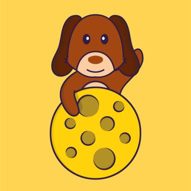 Ay 'da sevimli bir köpek var..