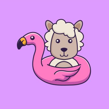 Flamingo şamandıralı şirin koyunlar..