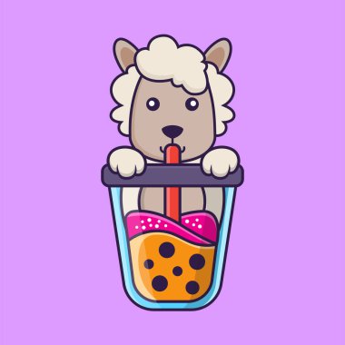 Şirin koyunlar Boba sütlü çay içiyor..