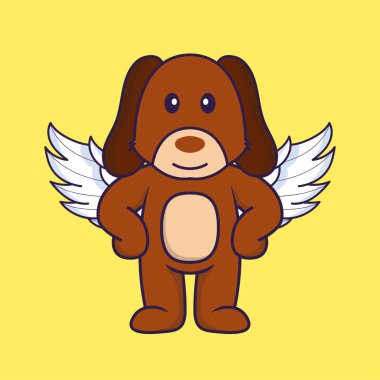 Kanat takan sevimli köpek..