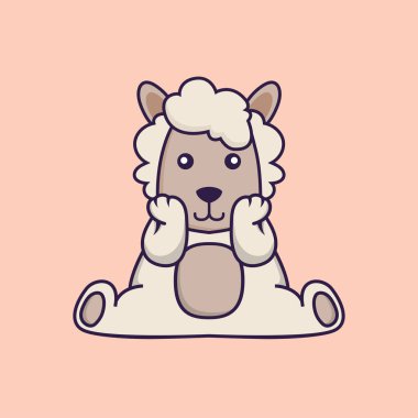 Şirin koyunlar oturuyor..