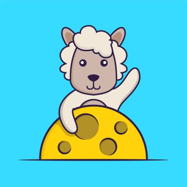 Ay 'da sevimli koyunlar var..