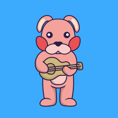 Gitar çalan sevimli tavşan..