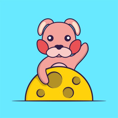 Ay 'da sevimli bir tavşan var..