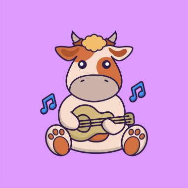 Gitar çalan sevimli inek..