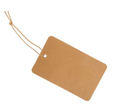 Brown izole etiket