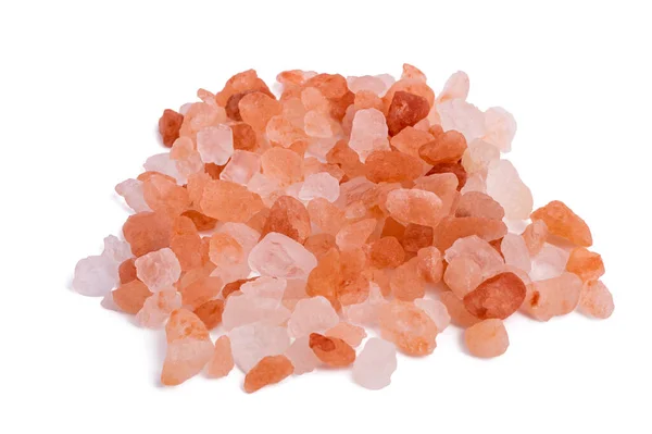 Himalayan Pink Salt Isolated White Background — Stock Photo, Image