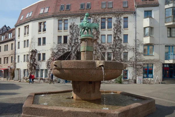 Donkey's fountain, Halle (Saale), Niemcy — Zdjęcie stockowe