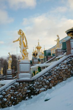  Peterhof, Rusya'da büyük Art arda sıralı