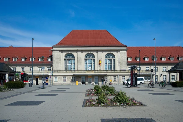 Weimar railway station, Thuringia, Alemanha — Fotografia de Stock