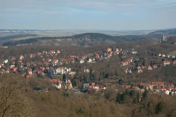 Pohled z Eisenachu z Wartburg — Stock fotografie