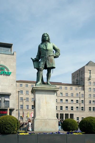 Monumento a George Frideric Handel, Halle (Saale), Alemania — Foto de Stock