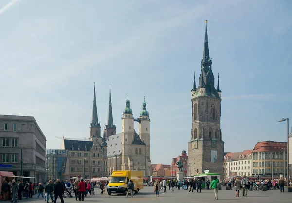 Market Square, Halle, Germania — Foto Stock