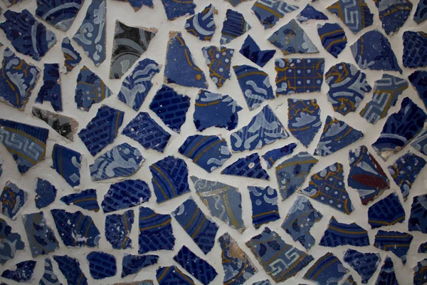 Evokující Obraz Mozaikové Textury Různými Tvary — Stock fotografie