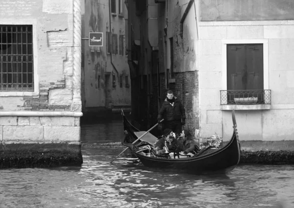 2018 Venice December 2018 Evocative Black White Image Narrow Calle — 스톡 사진