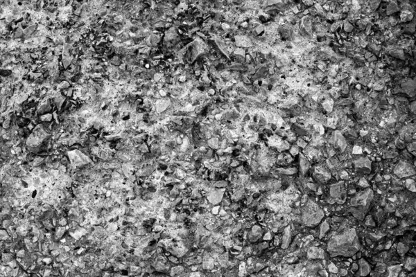 Черно Белое Изображение Стены Камнями — стоковое фото