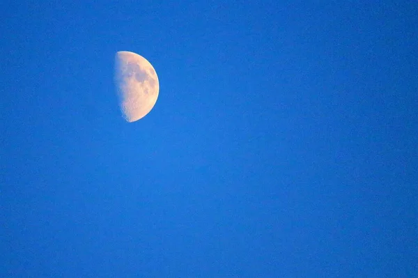 Evocadora Imagen Una Fase Lunar Luna — Foto de Stock