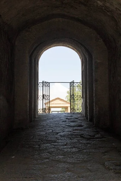 Pompeji Italien Juni 2020 Untergrund Des Römischen Amphitheaters Die Pompejaner — Stockfoto