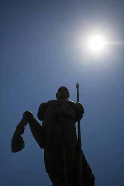 Pompei Giugno 2020 Suggestivo Primo Piano Una Statua Posizionata Nel — Foto Stock