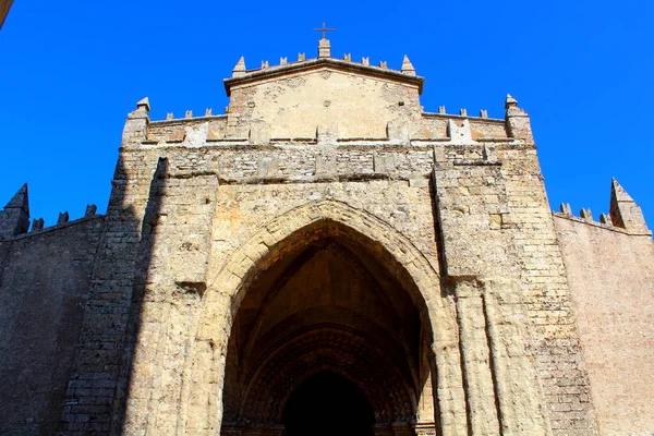 Erice Itálie Srpna 2017 Erice Světové Dědictví Evokativní Obraz Zvonice — Stock fotografie