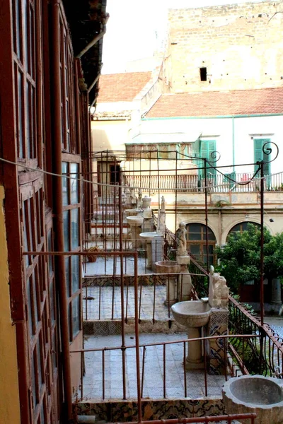 Palerme Italie Septembre 2017 Monastère Santa Caterina Balcons Des Salles — Photo