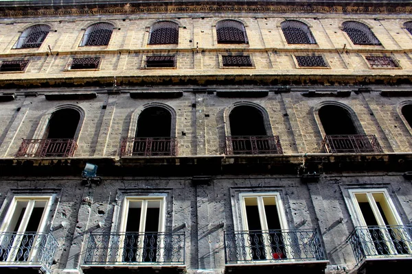 Sugestywny Obraz Budynków Ulic Historycznym Centrum Palermo Włoszech — Zdjęcie stockowe