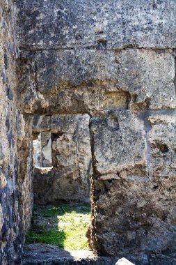 Pompeii, İtalya, 26 Haziran 2020 'de Pompeii kazılarında bulunan antik konutlar M.S. 79' da Vesuvius volkanının patlamasının ardından yapılan kazılar sonucu rapor edilmiştir..