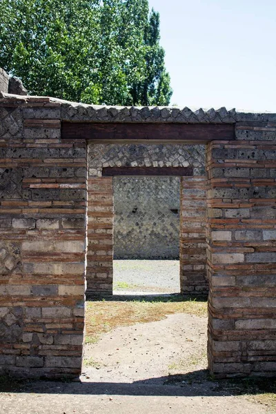 Pompeji Italien Juni 2020 Innenraum Eines Hauses Der Antiken Römischen — Stockfoto